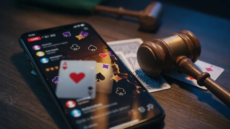 A smartphone displaying a live poker game interface.